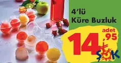 4'LÜ KÜRE BUZLUK indirimli fiyat 4'LÜ KÜRE BUZLUK fiyat ve kampanya bilgisi